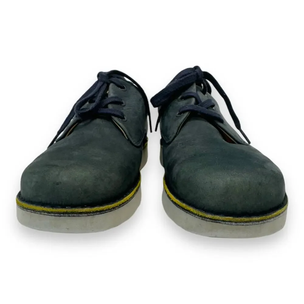 Samuel Hubbard Free Nubuck Leather Oxford Walking Shoes 10 Blue